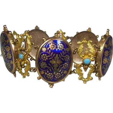 Antique Victorian Enamel Bracelet