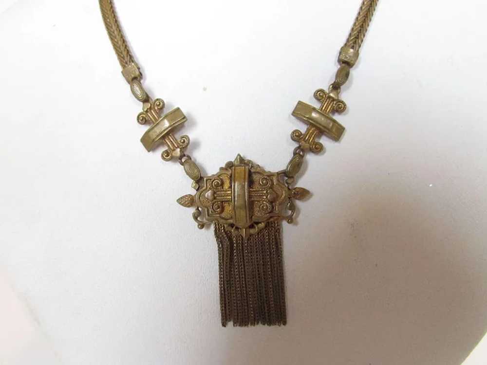 Vintage Victorian Revival Necklace and Matching C… - image 6