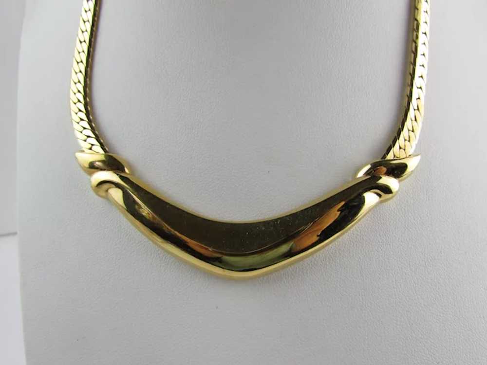 Vintage Napier Gold Tone Mid Century Necklace - image 5