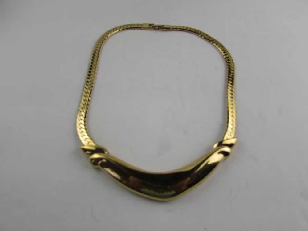 Vintage Napier Gold Tone Mid Century Necklace - image 6
