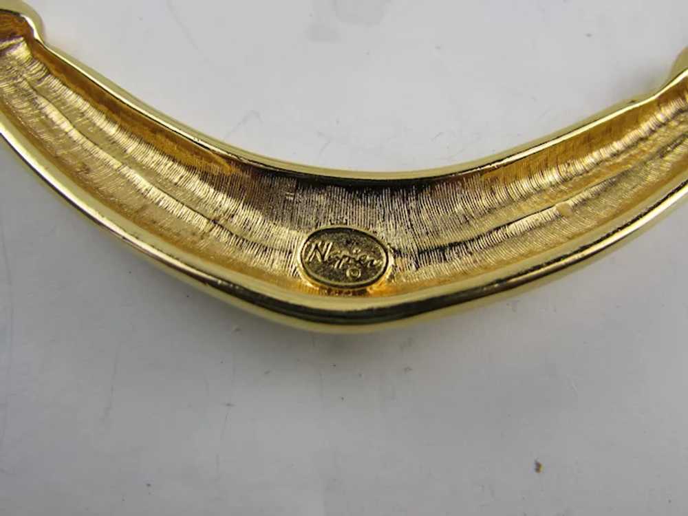 Vintage Napier Gold Tone Mid Century Necklace - image 7