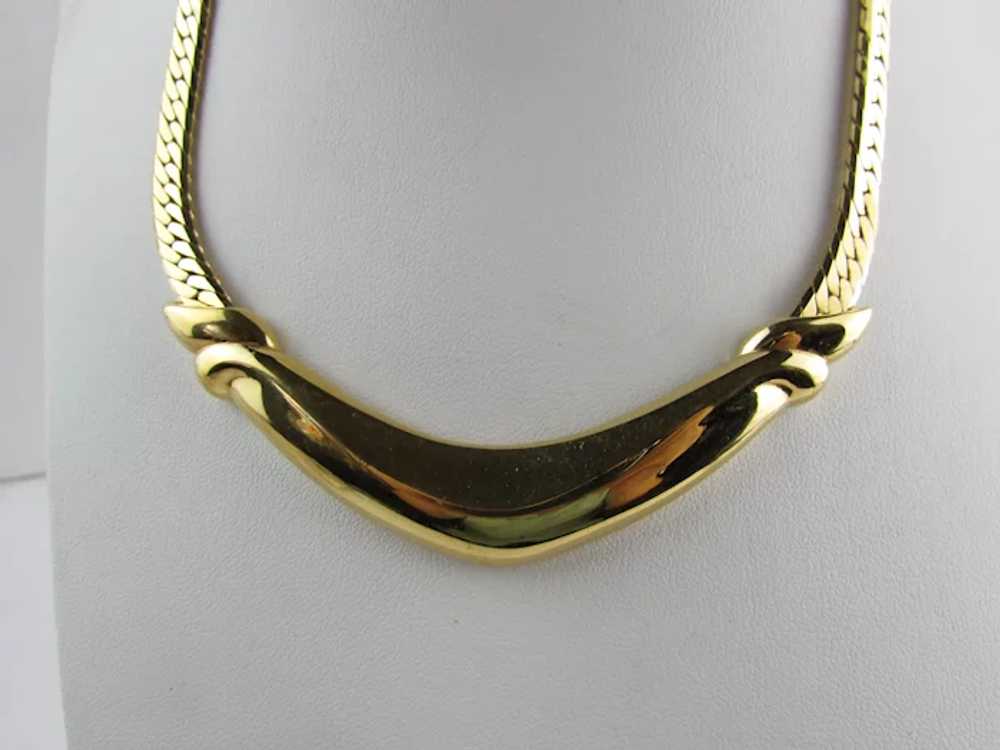 Vintage Napier Gold Tone Mid Century Necklace - image 8