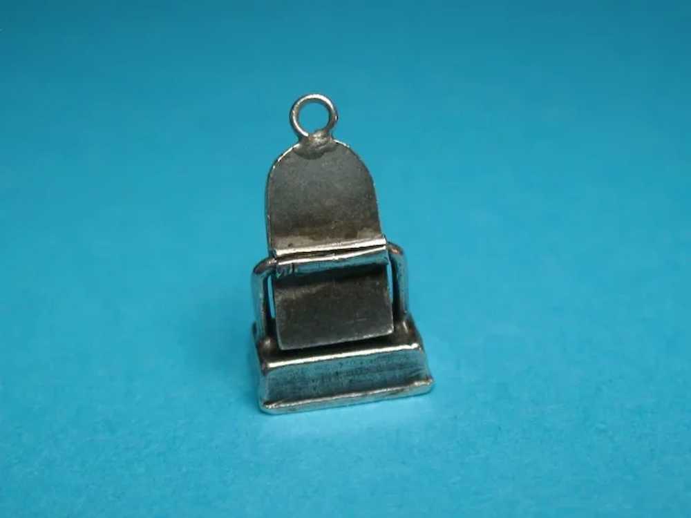 Vintage Sterling Rare Vanity Stand Charm Movable … - image 4