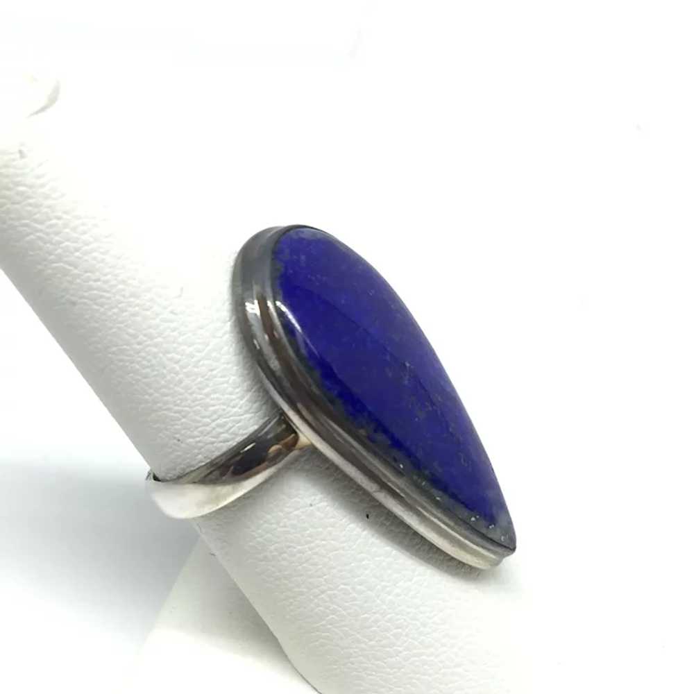 Lapis Lazuli Cabochon Ring - Sterling Silver - image 3