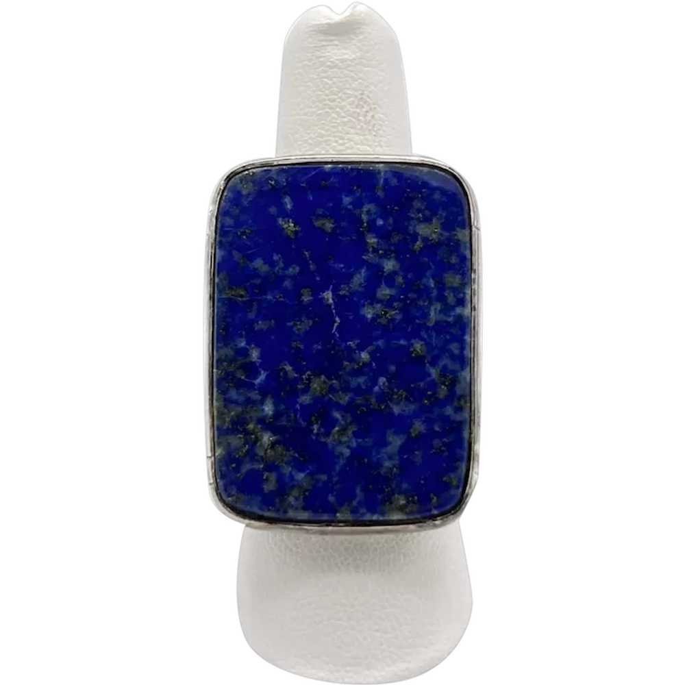 Lapis Lazuli Cabochon Ring - Sterling Silver - image 1
