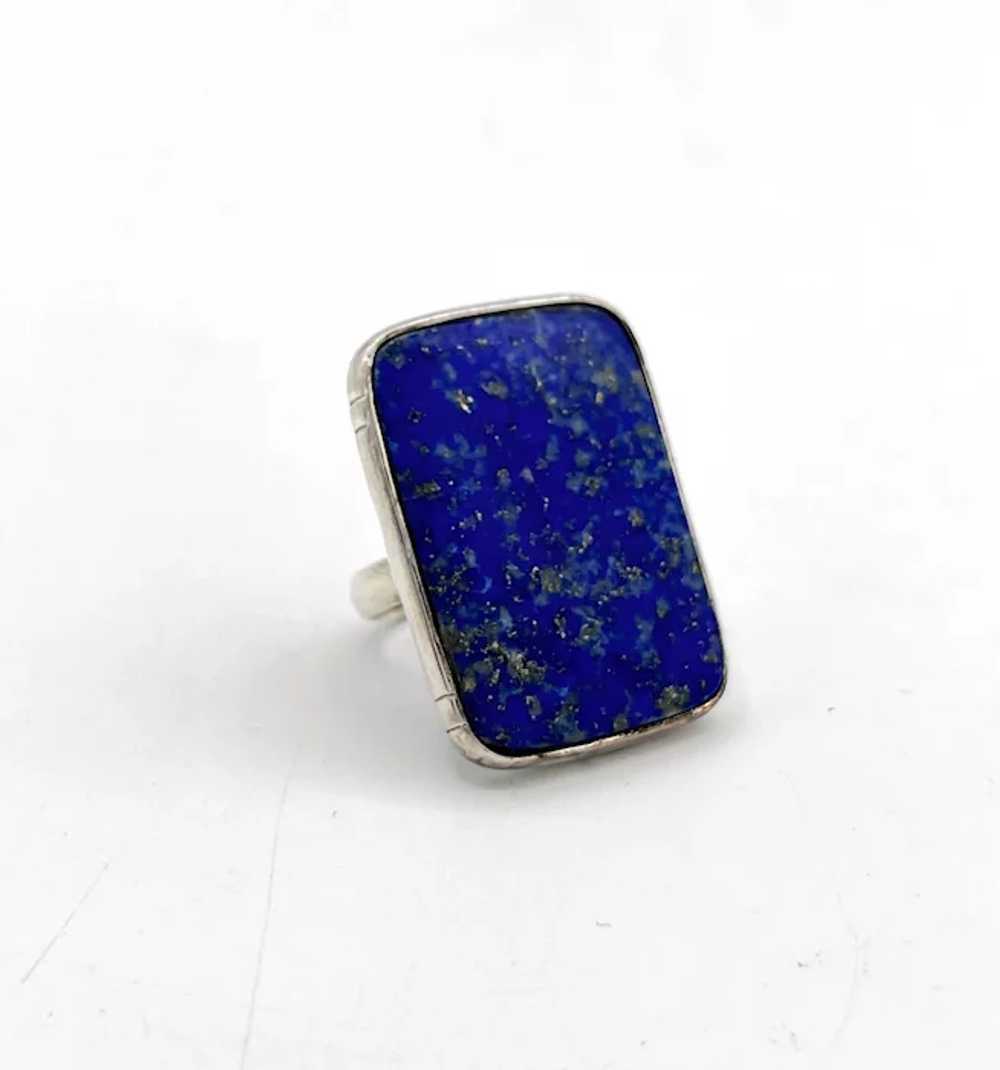 Lapis Lazuli Cabochon Ring - Sterling Silver - image 3