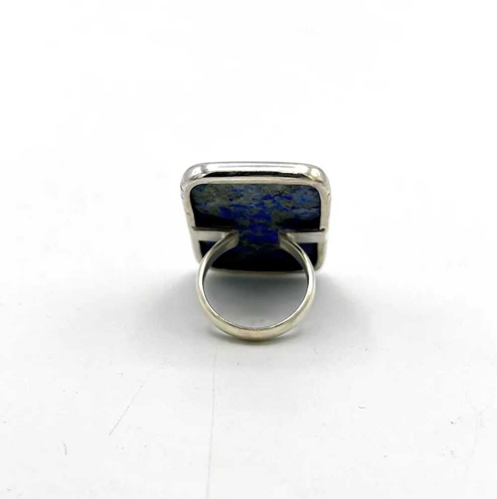 Lapis Lazuli Cabochon Ring - Sterling Silver - image 4