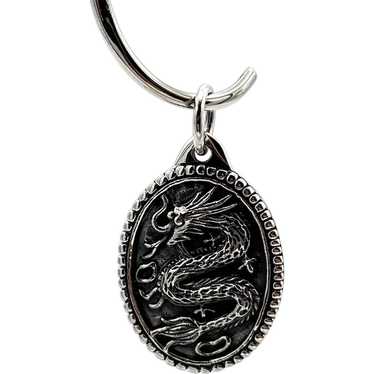 Japanese Dragon Pendant - Sterling Silver