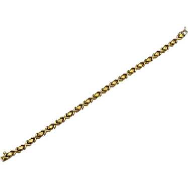 Ladies 'XO' 14K Gold Bracelet