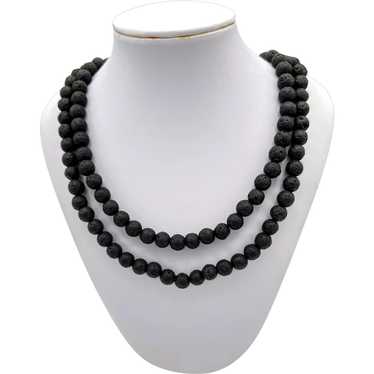 Lava Rock Necklace Strand