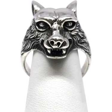 Wolf Ring - Sterling Silver