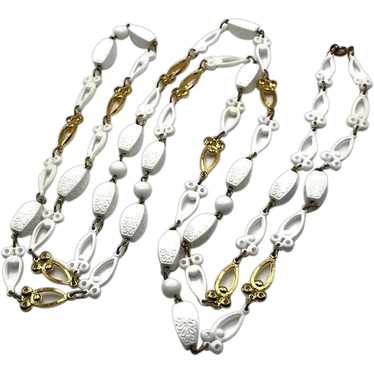 Extra Long White Pearl Necklace
