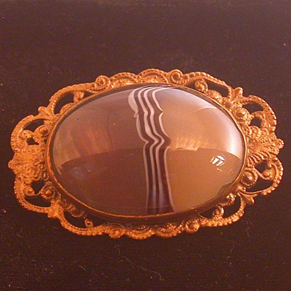 Antique Agate Pin - image 5
