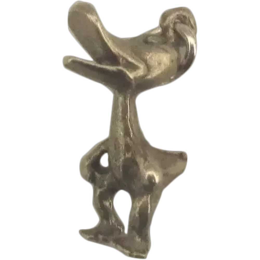 Early Sterling Daffy Duck Charm - image 1