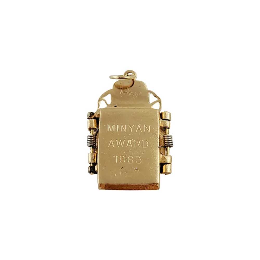 Vintage 14K Yellow Gold Tabernacle Charm - image 2