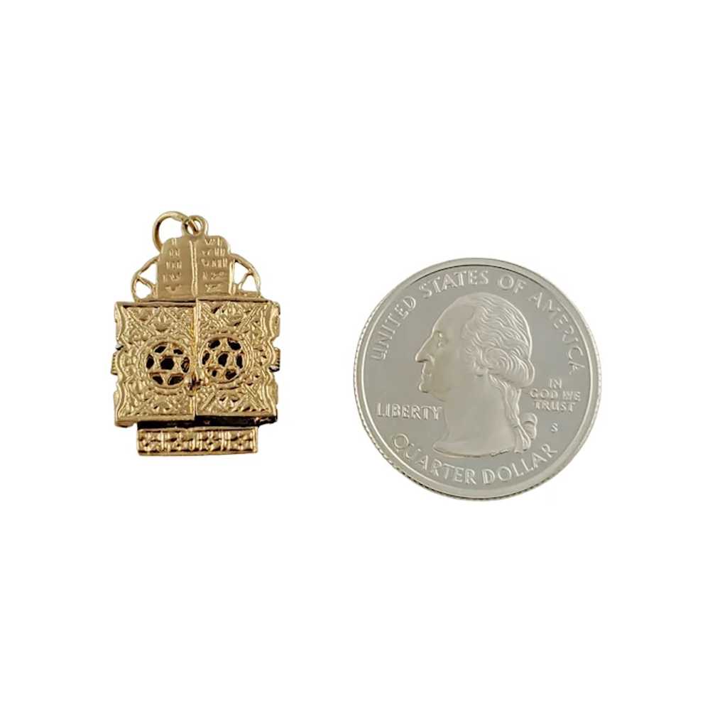 Vintage 14K Yellow Gold Tabernacle Charm - image 3