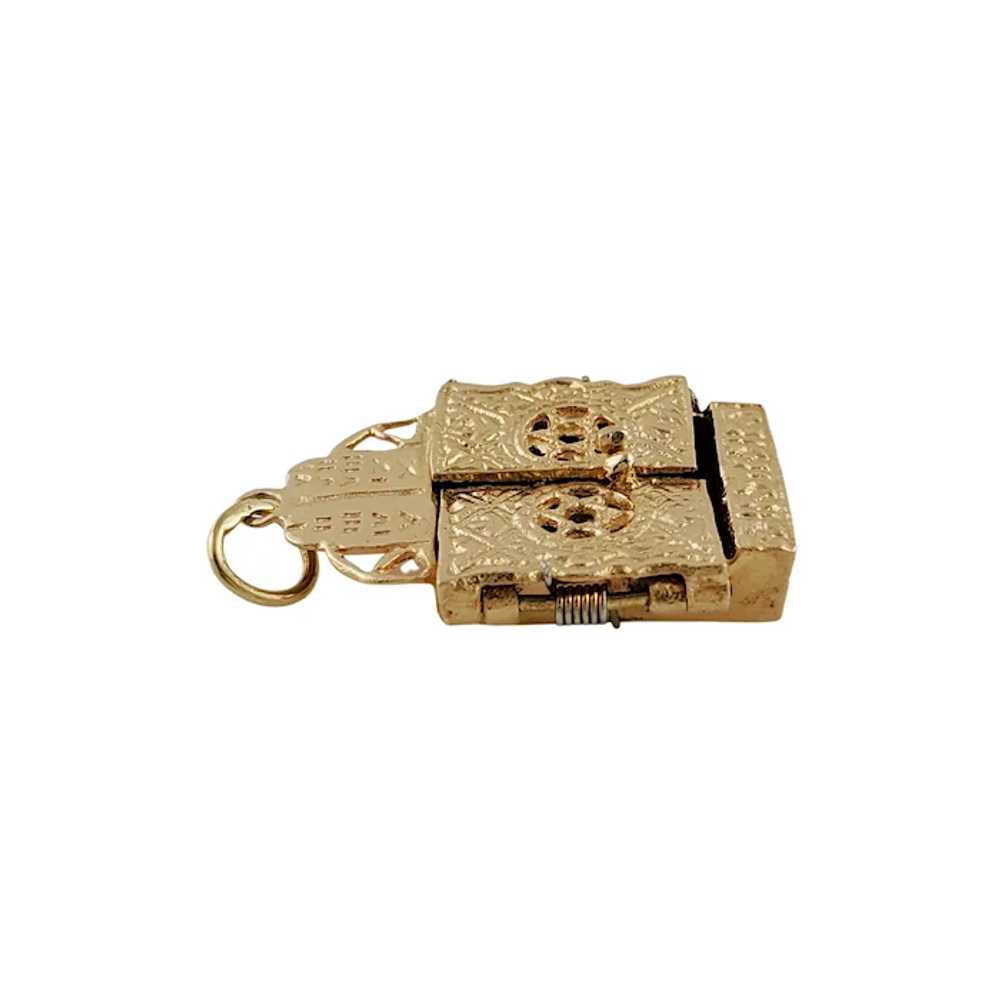 Vintage 14K Yellow Gold Tabernacle Charm - image 7