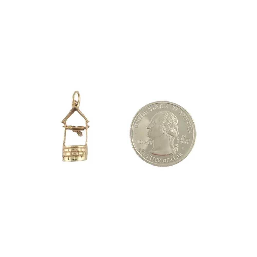 Vintage 14K Yellow Gold Well Charm - image 6