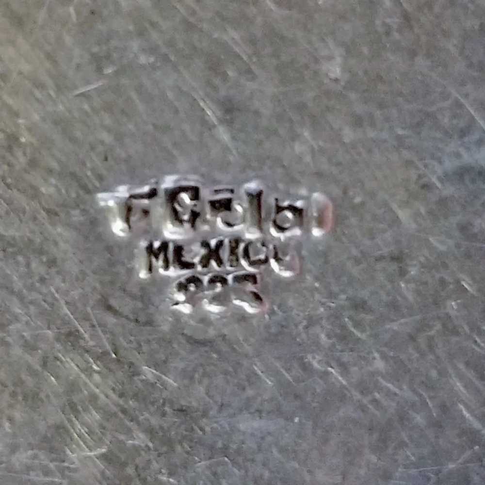 Vintage Signed Taxco Sterling Silver Aztec Calend… - image 5