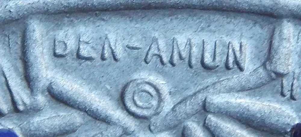 Huge BEN AMUN Signed Runway Vintage Pin Brooch - image 4