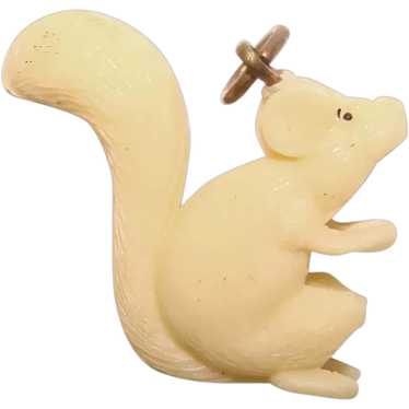 Awesome Vintage SQUIRREL Celluloid Charm - image 1