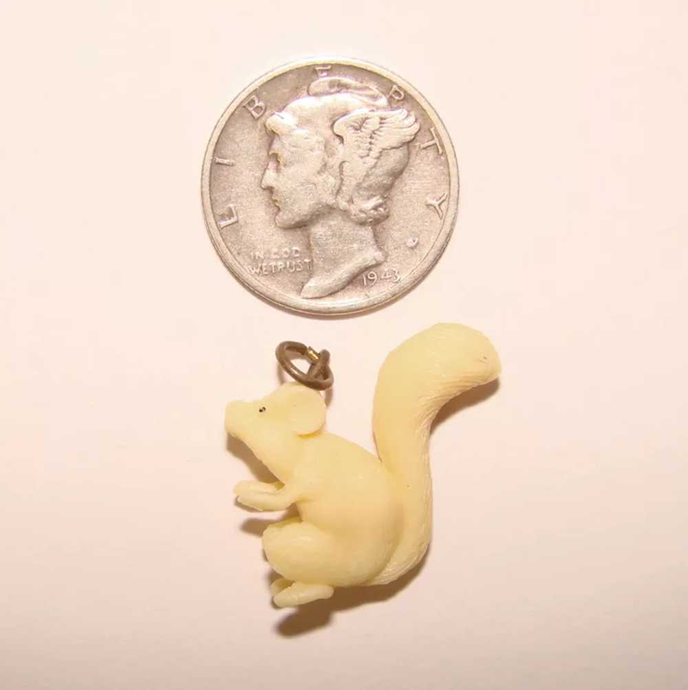 Awesome Vintage SQUIRREL Celluloid Charm - image 2