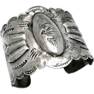 Vintage, Big Old 1930's Navajo Sterling Silver Rep