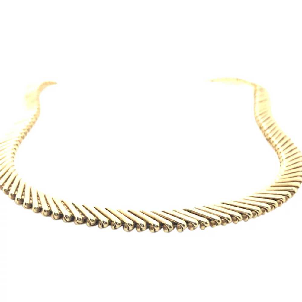 14K Yellow Gold Necklace. - image 2