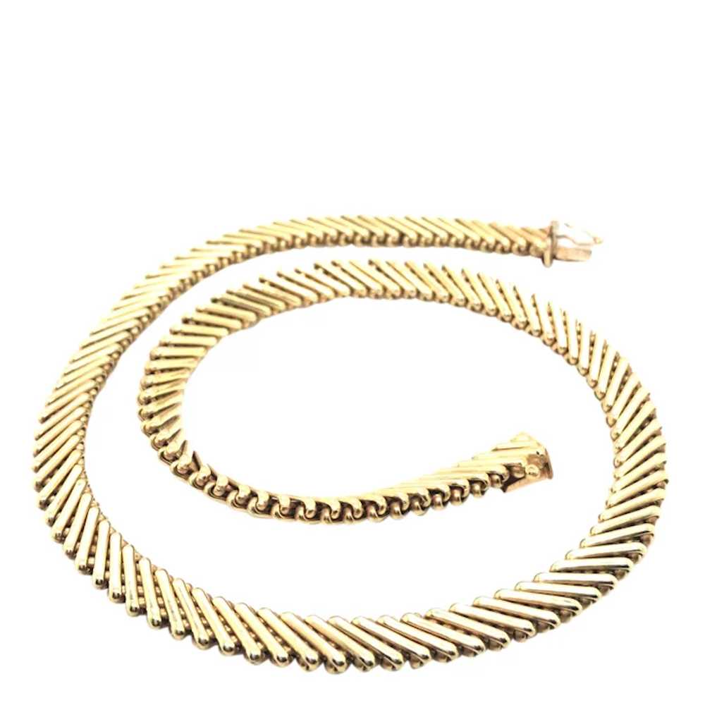 14K Yellow Gold Necklace. - image 3