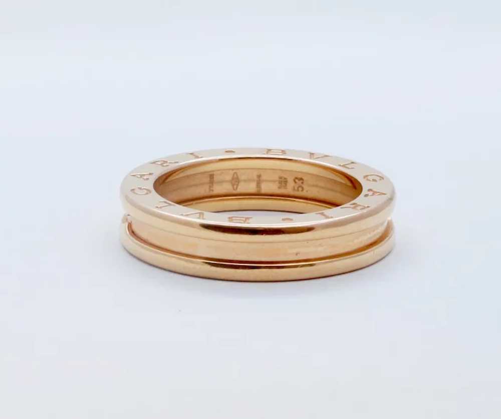 Bvlgari 18K Rose Gold B.Zero 1 Ring - image 2