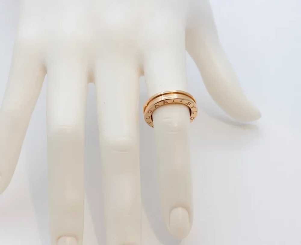 Bvlgari 18K Rose Gold B.Zero 1 Ring - image 5