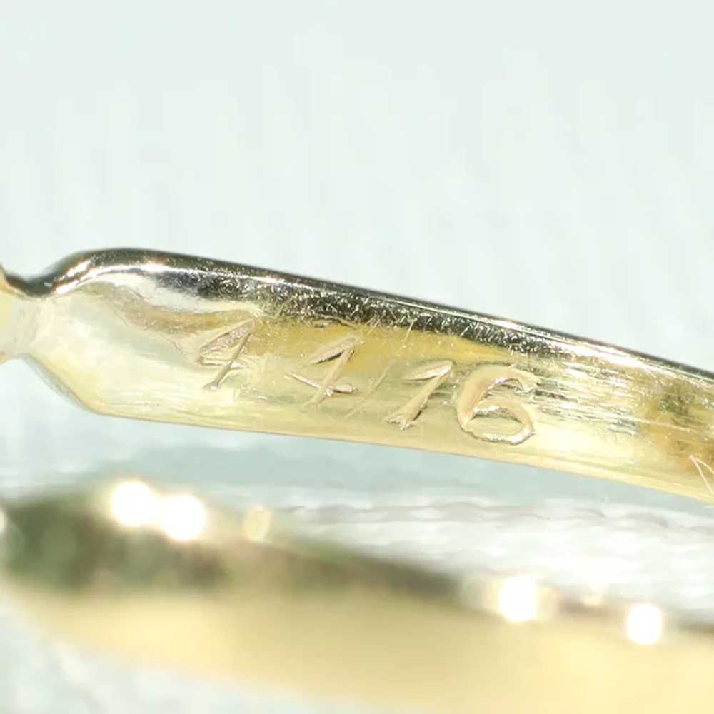 Antique Diamond Engagement Ring 18k and Platinum … - image 10