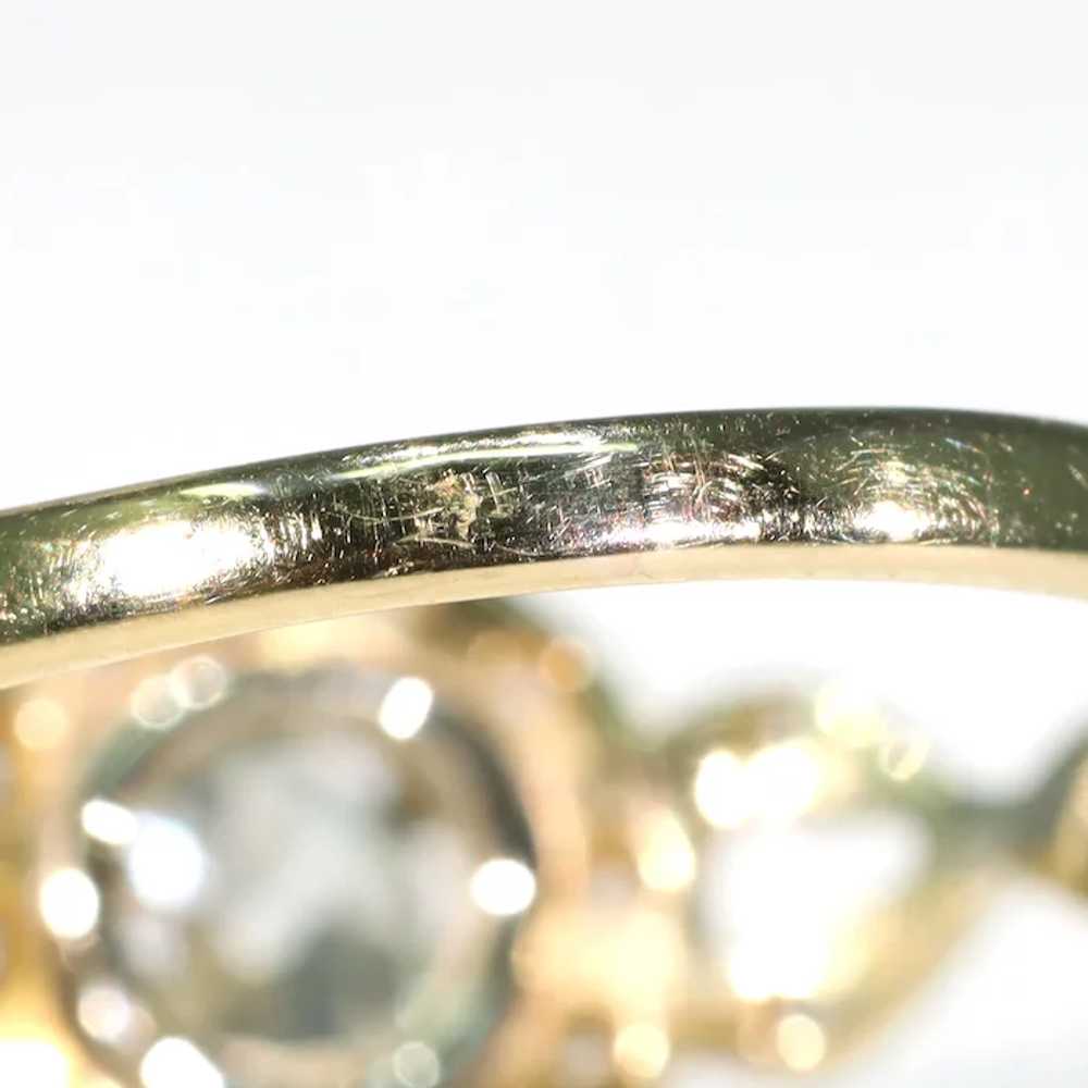 Antique Diamond Engagement Ring 18k and Platinum … - image 11