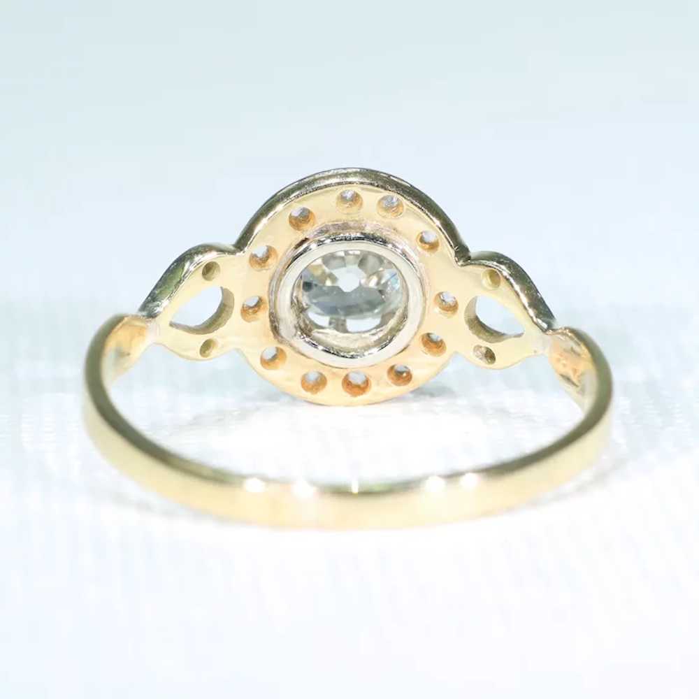 Antique Diamond Engagement Ring 18k and Platinum … - image 9