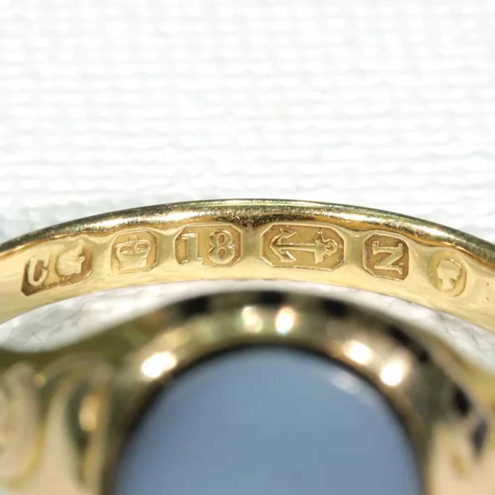 Victorian Sardonyx Memorial Ring 18k Gold In Memo… - image 10