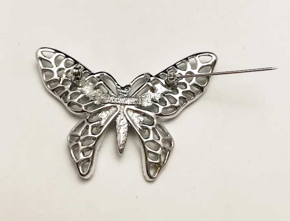 SARAH COVENTRY  signed Butterfly Silvertone Brooch - image 11