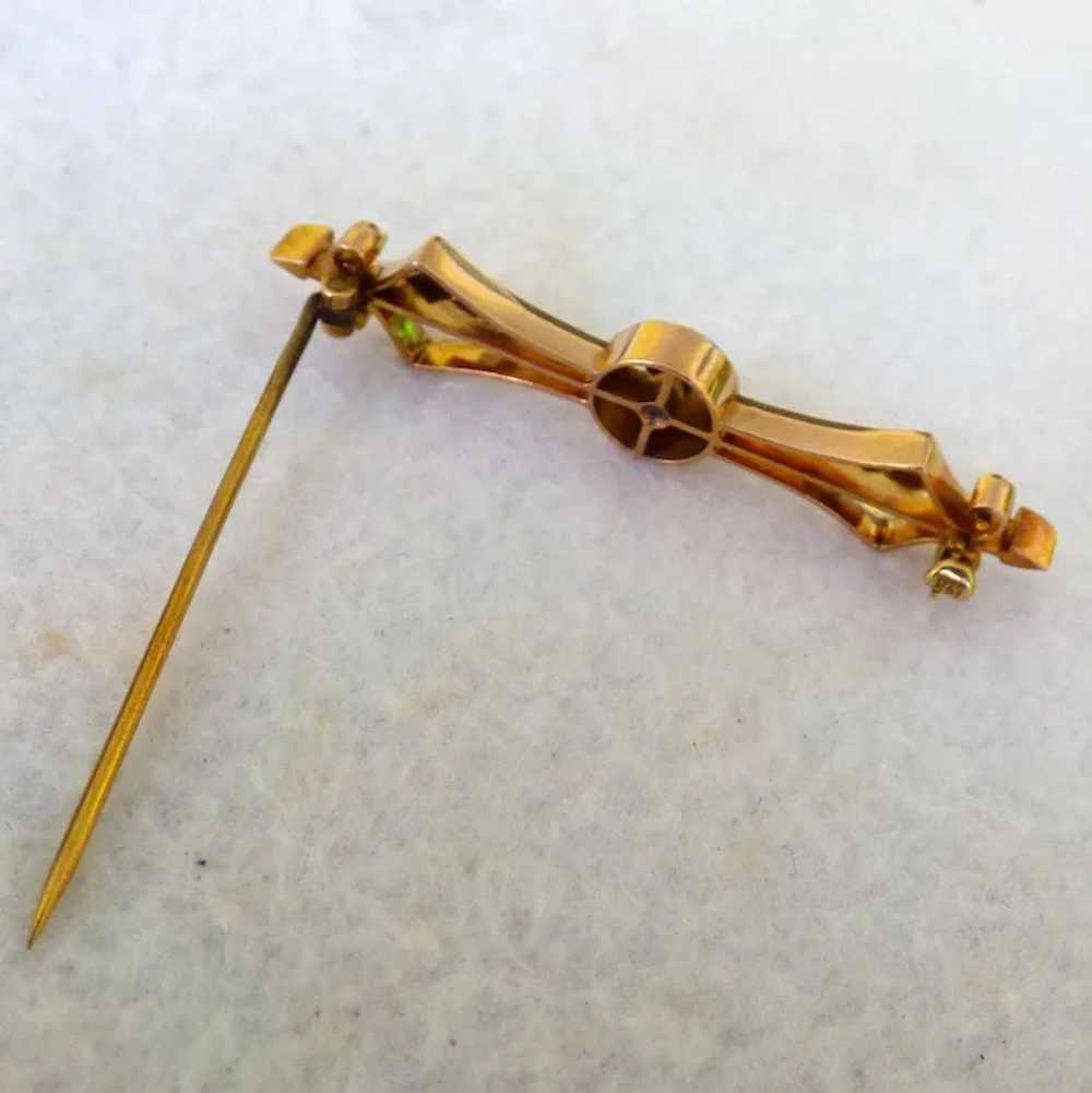Victorian 14k Arrow Pin - image 6