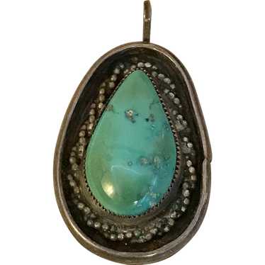 Native American Crafted Pendant Sterling Silver & 