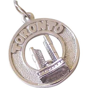 Vintage Toronto Travel Souvenir Charm Sterling Sil