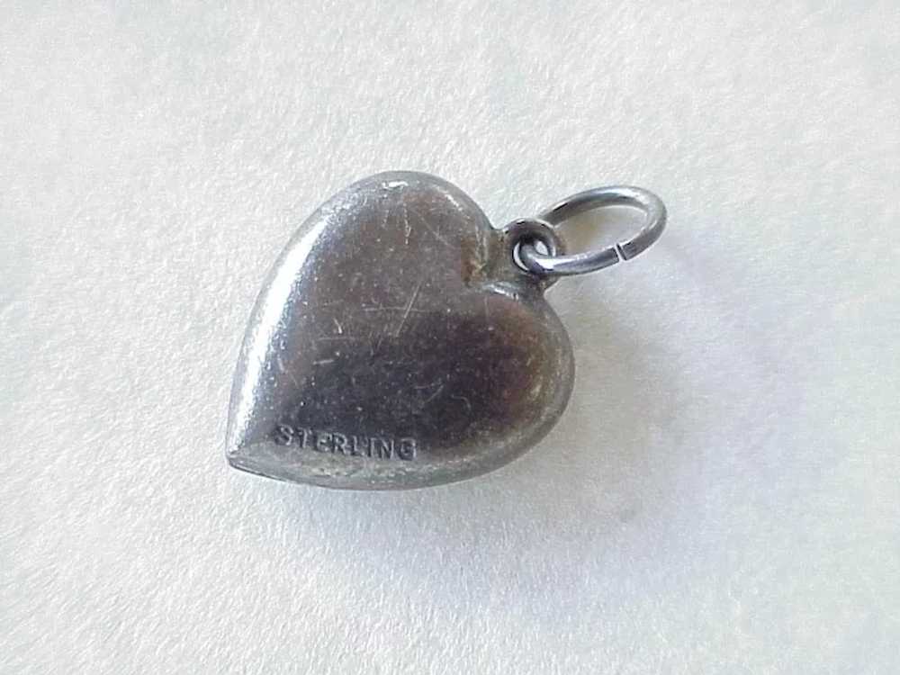 Puffy Heart Vintage Charm Double Hearts & Forget … - image 2