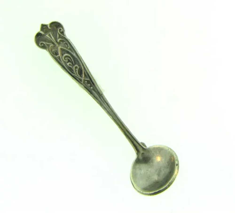 Signed AMCO sterling silver small figural spoon B… - image 6