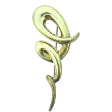 Marked Thailand 925 silver squiggle Brooch - image 1