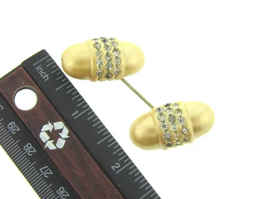 Vintage 2 piece celluloid Hat Pin or Jabot Pin wi… - image 4