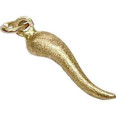 Italian Horn / Corno 14K Gold Protective Amulet Ch