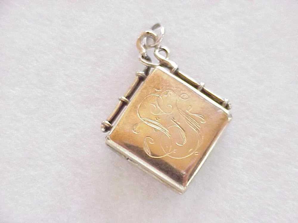 Victorian Locket Fob Charm / Pendant 14K Rose & Y… - image 3