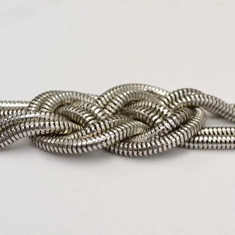 Large Braided 'Love Knot' Multi-Strand Slinky Sna… - image 4