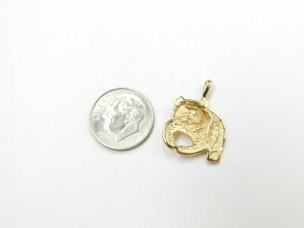 Panda Bear Charm / Pendant 14k Gold - image 4