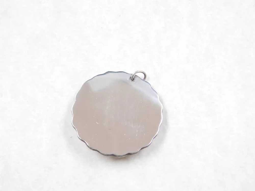 Sterling Silver Disk Pendant - image 3