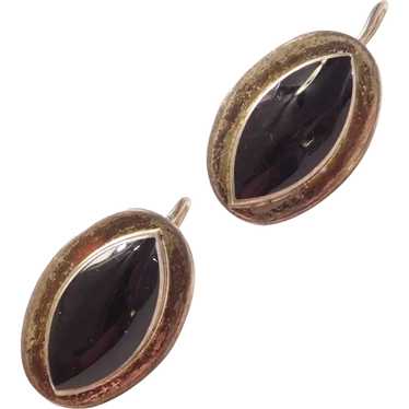 Mexico ATI Sterling Silver Onyx Earrings