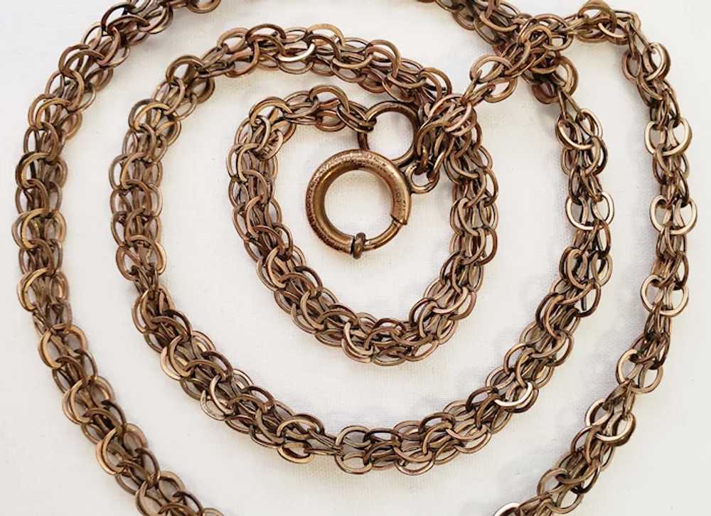 Vintage Unusual Chain Necklace - image 4